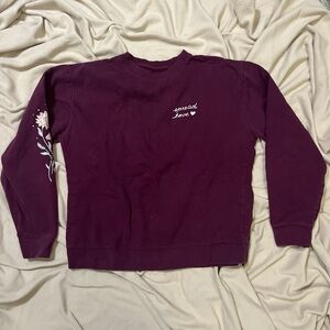 Spread love sweater burgundy